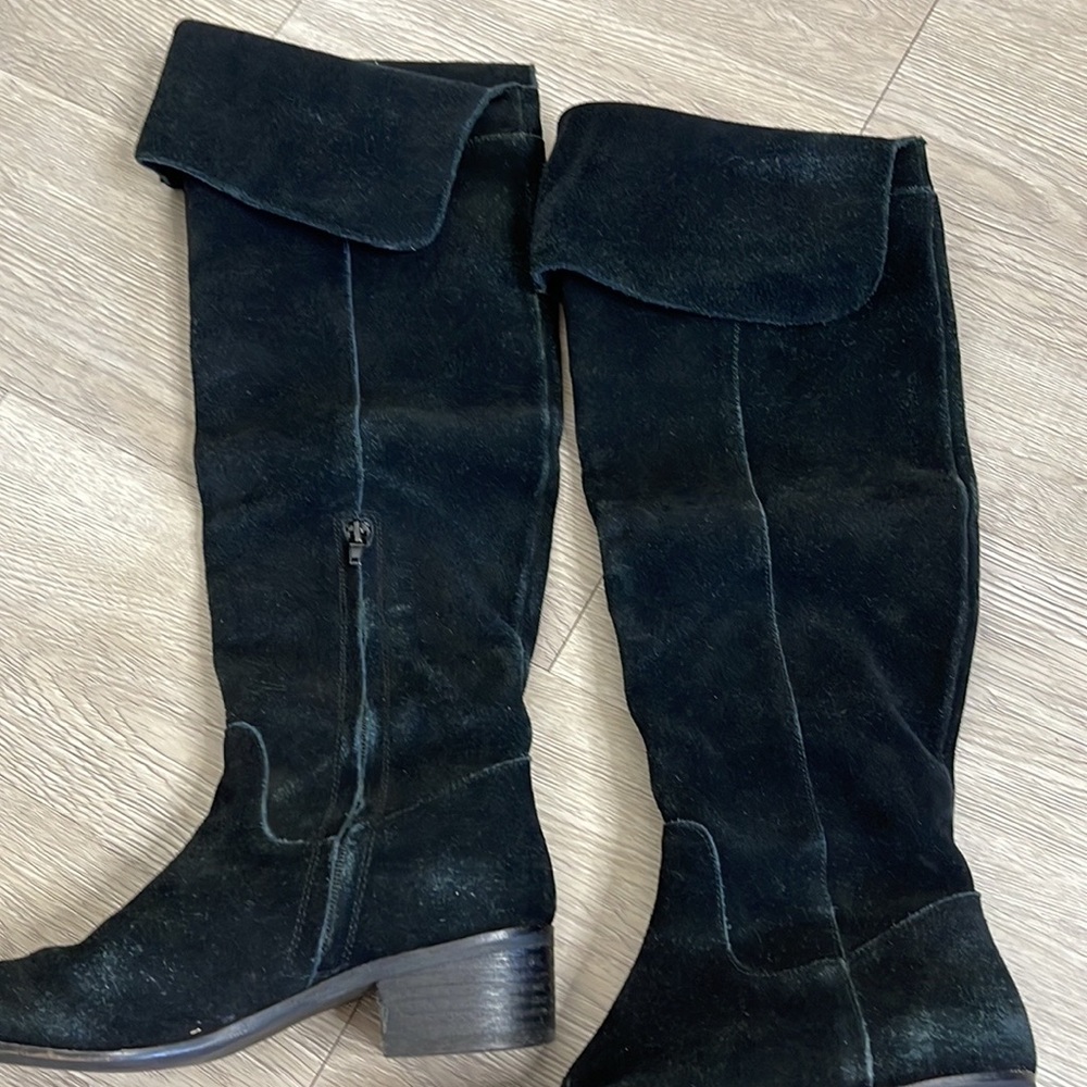 Steve Madden Black Suede Tyga Boots - Picture 3 of 14